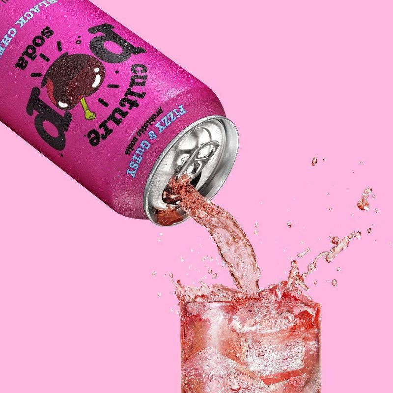 slide 2 of 5, Culture Pop Black Cherry Soda - 12 fl oz Can, 12 fl oz