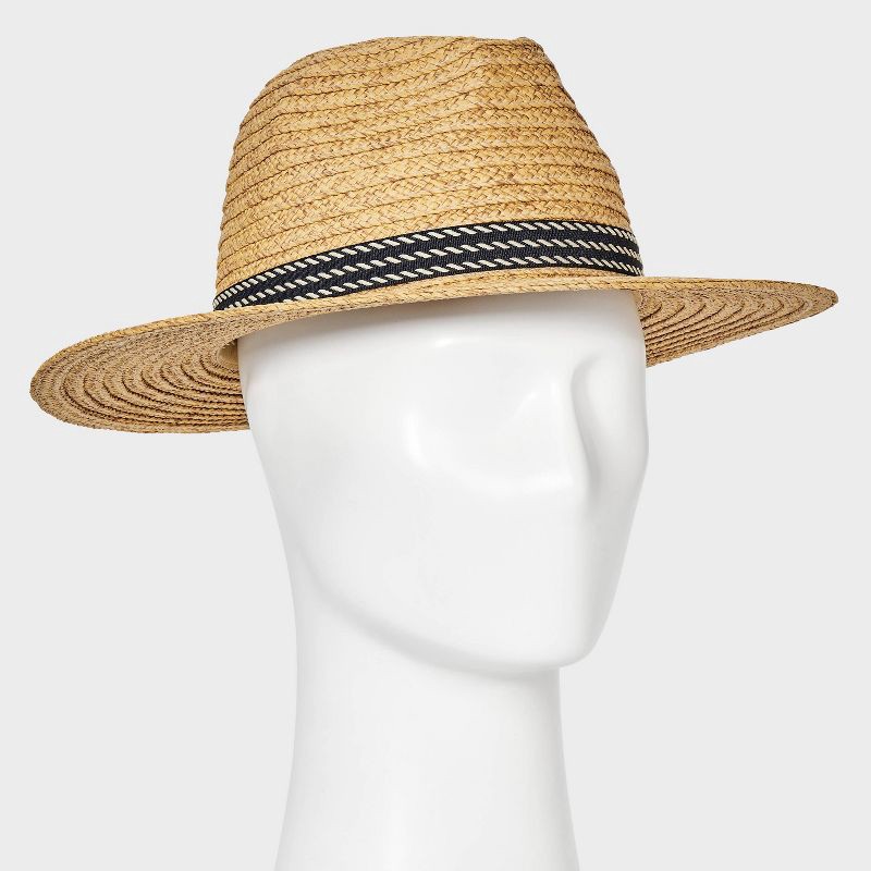 slide 2 of 4, Men's Panama Straw Hat - Goodfellow & Co™ Brown L/XL, 1 ct