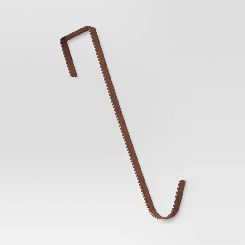 slide 1 of 3, 13.5" Metal Christmas Wreath Hanger Oil Rubbed Bronze - Wondershop™, 1 ct