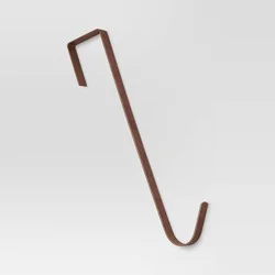 13.5&quot; Metal Christmas Wreath Hanger Oil Rubbed Bronze - Wondershop™