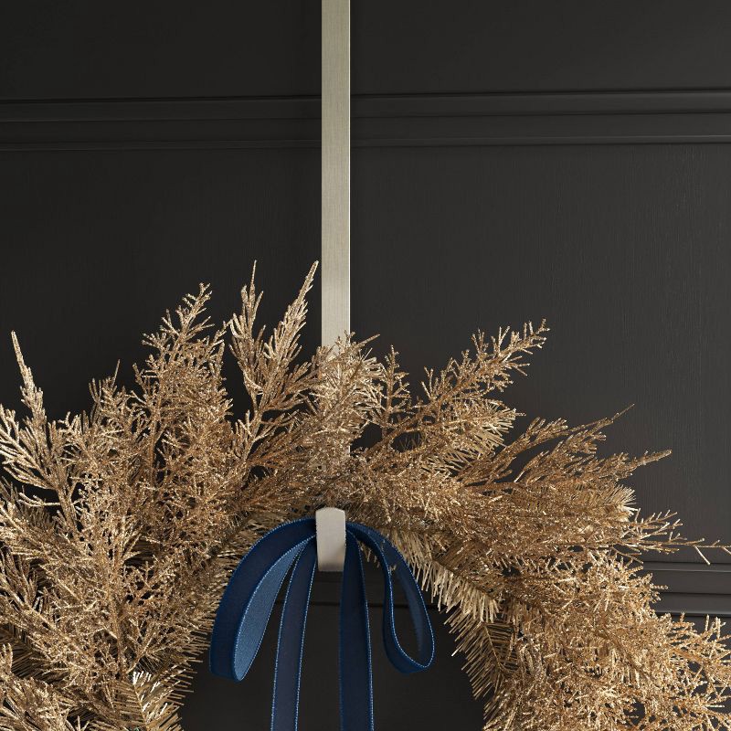 slide 3 of 3, 13.5" Metal Christmas Wreath Hanger Silver - Wondershop™, 1 ct