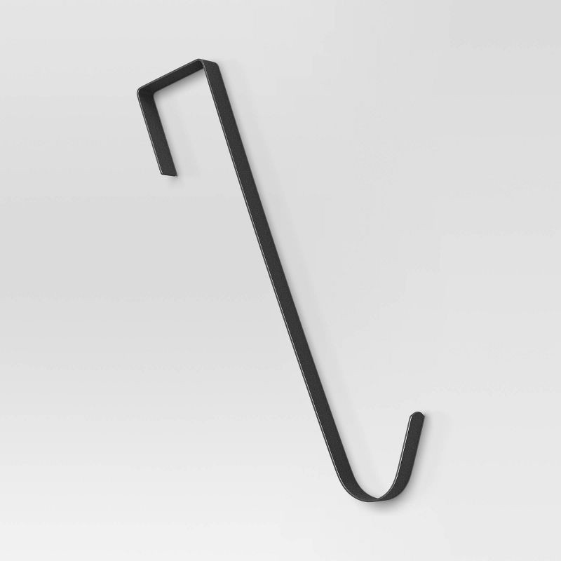 slide 1 of 3, 13.5" Christmas Metal Wreath Hanger Black - Wondershop™, 1 ct