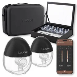 Lacevo S70 Wearable Breast Pump Set - 2pk: Double Pump System, Battery Powered, Includes Flanges & Case