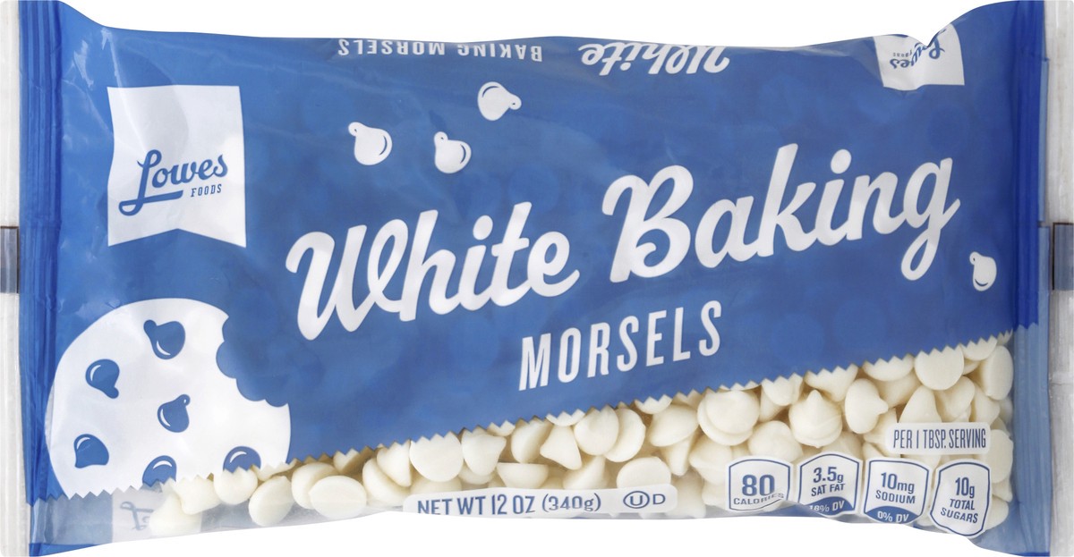 slide 3 of 8, Lowes Foods White Morsels, 12 oz