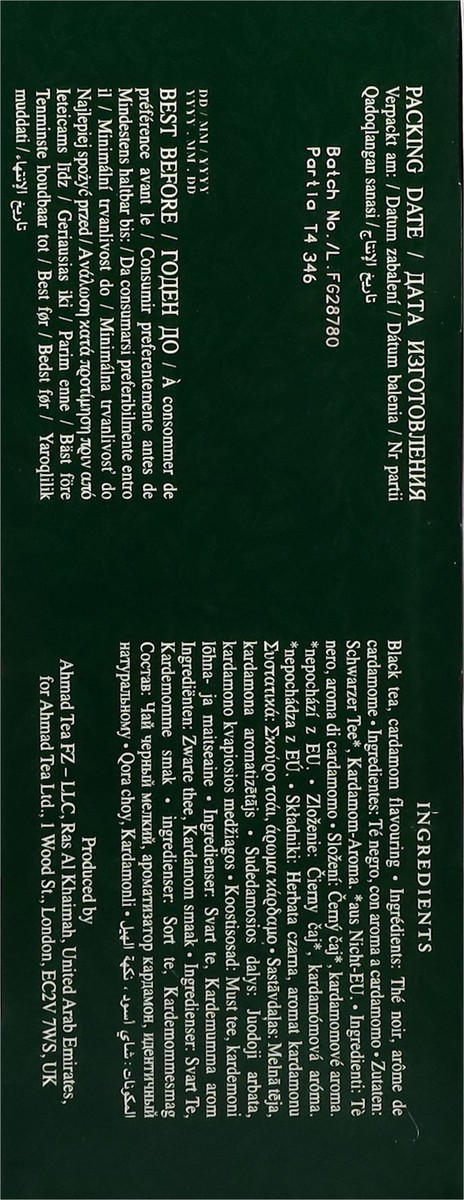 slide 9 of 12, Ahmad Tea Cardamom Tea 100 Tea Bags, 100 ct