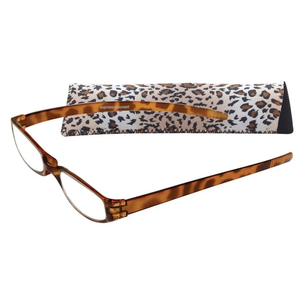 slide 1 of 1, Zoom Eyeworks Reading Eyewear, Expressions Neoprene Cheetah, +1.50, 1 ct