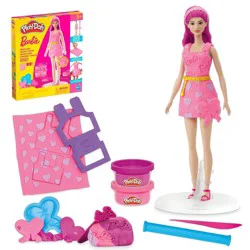 Play-Doh Barbie Hearts and Hair Designer Doll Set