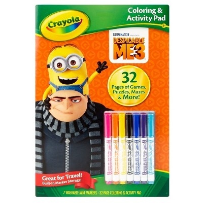 slide 1 of 1, Crayola Despicable Me Minions Coloring and Activity Pad, 7 ct