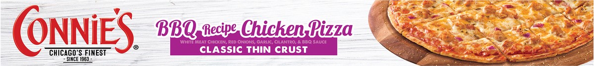 slide 6 of 13, Connie's Classic Thin Crust BBQ Recipe Chicken Pizza 21.0 oz, 21 oz