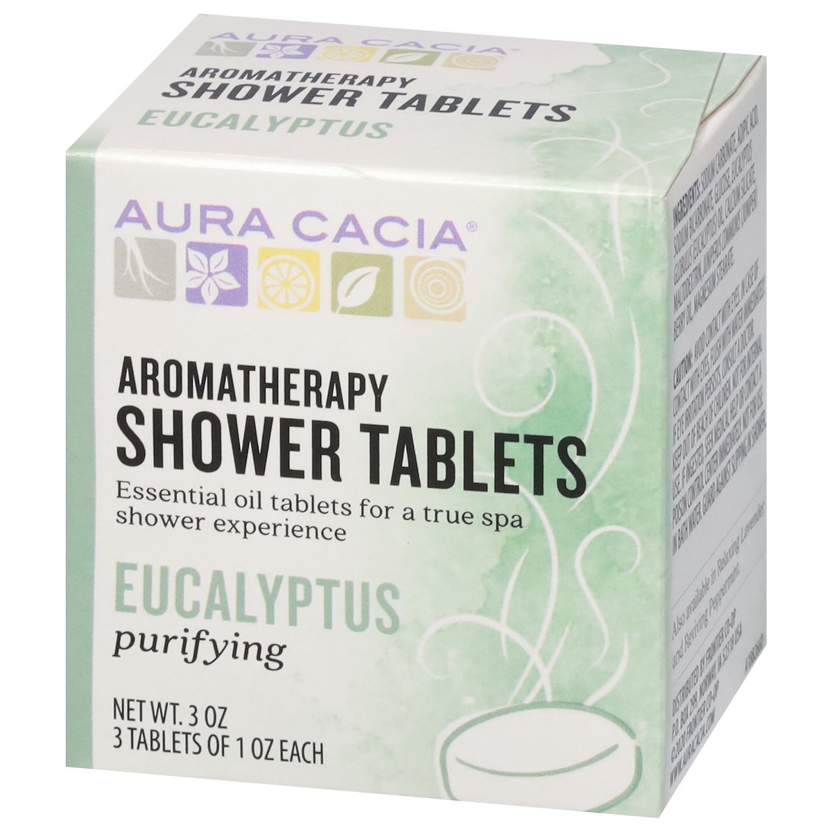 slide 4 of 12, Aura Cacia Purifying Aromatherapy Eucalyptus Shower Tablets 3 - 1 oz Tablets, 3 oz