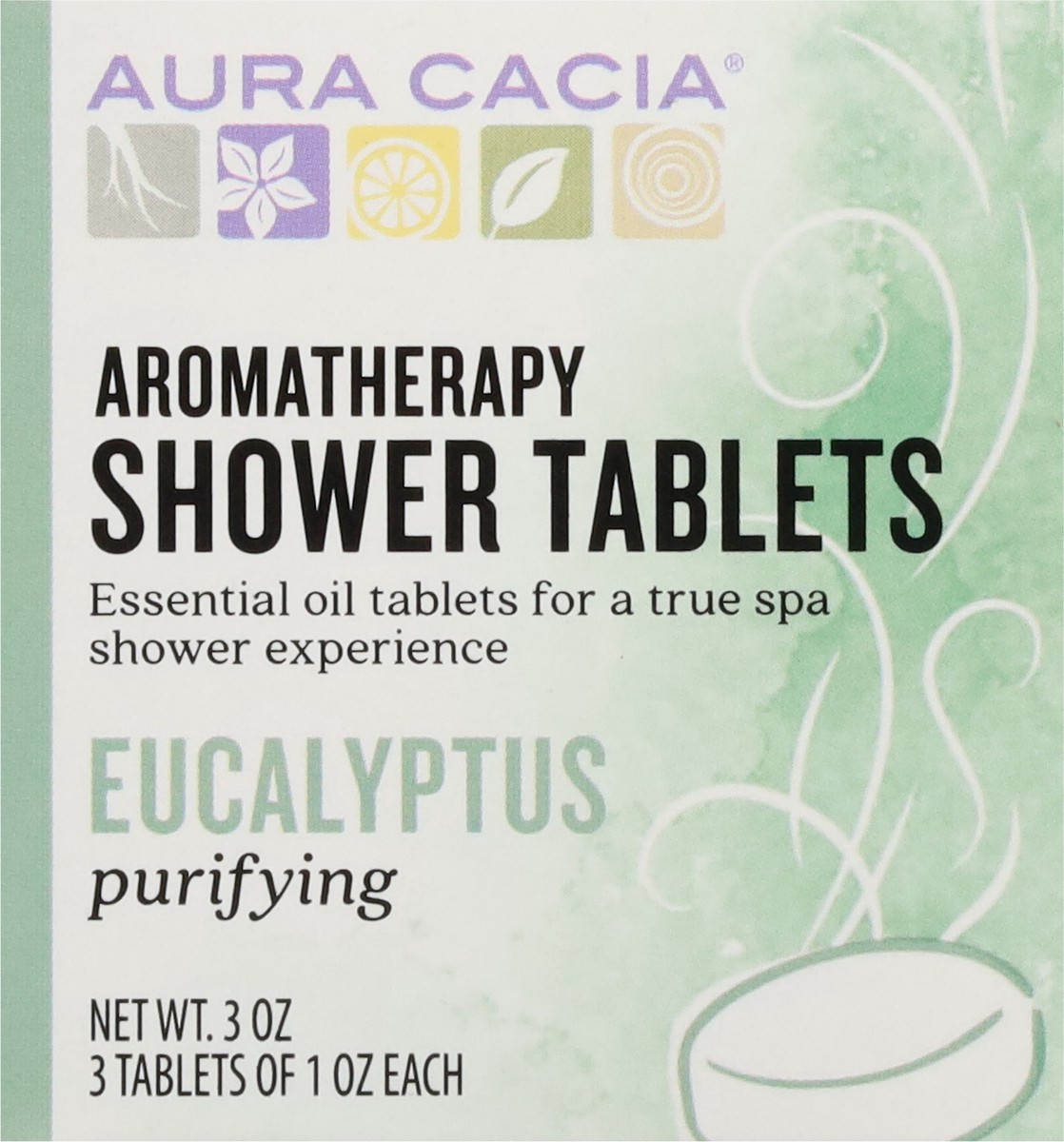 slide 11 of 12, Aura Cacia Purifying Aromatherapy Eucalyptus Shower Tablets 3 - 1 oz Tablets, 3 oz