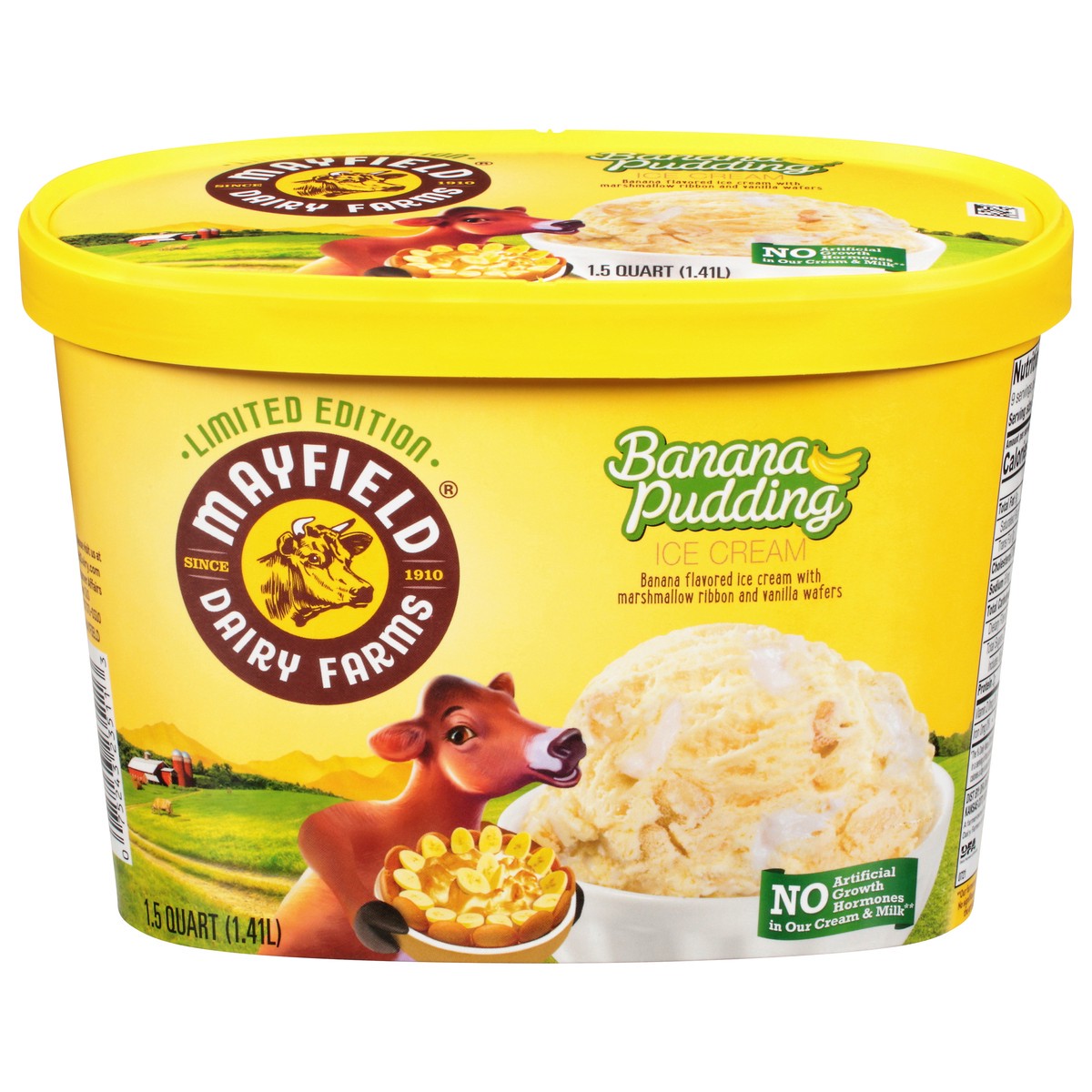 slide 1 of 11, Mayfield Dairy Farms Banana Pudding Ice Cream 1.5 qt, 1.5 qt