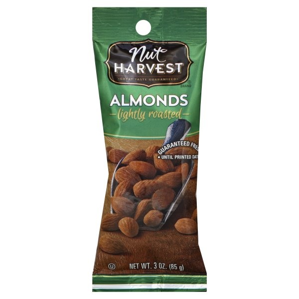 slide 1 of 1, Nut Harvest Lightly Roasted Almonds, 3 oz