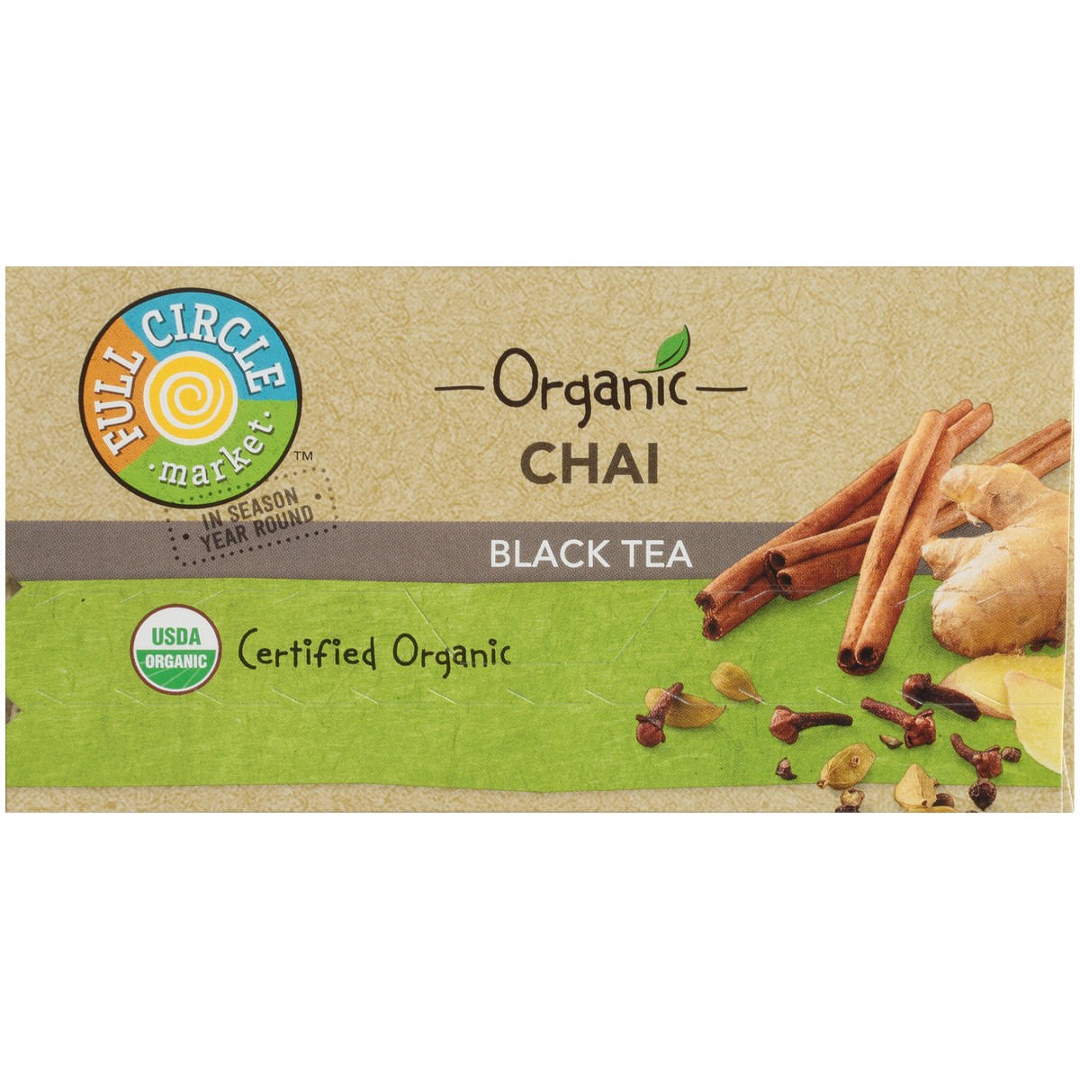 slide 4 of 10, Full Circle Market Chai Black Tea - 1.6 oz, 20 ct