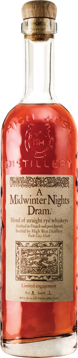 slide 3 of 3, High West A Midwinter Night's Dram Whiskey, 750 mL Bottle, 98.6 Proof, 25.36 fl oz