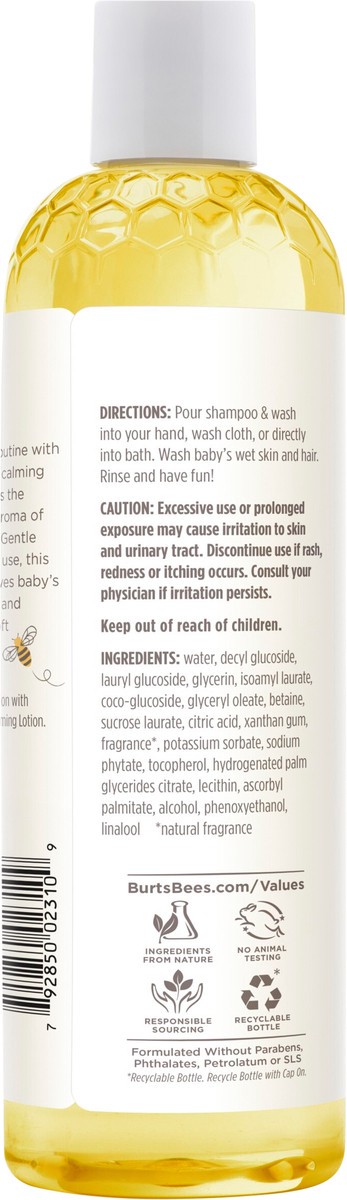 slide 4 of 4, Burt's Bees Baby™ Calming Shampoo and Wash with Lavender, Tear-Free, Pediatrician Tested, 98.7% Natural Origin, 12 Fluid Ounces, 12 fl oz