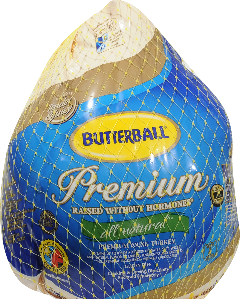 slide 3 of 4, Butterball Premium Whole Young Frozen Turkey (10-14 Lb), per lb