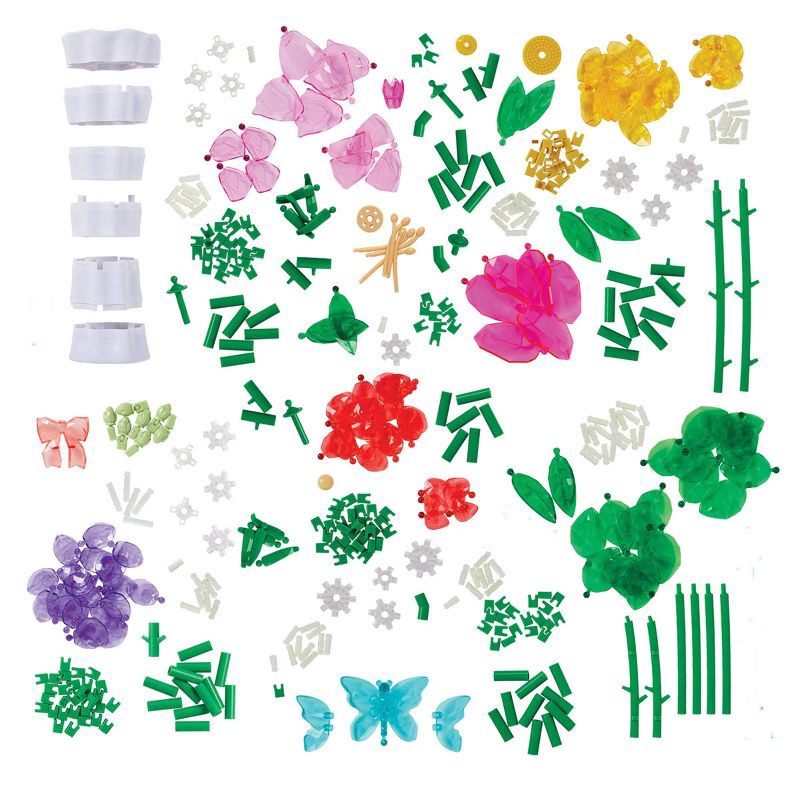 slide 3 of 13, Cra-Z-Art Crystal Gem Beautiful Bouquet: Rose Art Building Sets, Creativity Focus, Acrylic Material, 16 Pieces, 16 ct