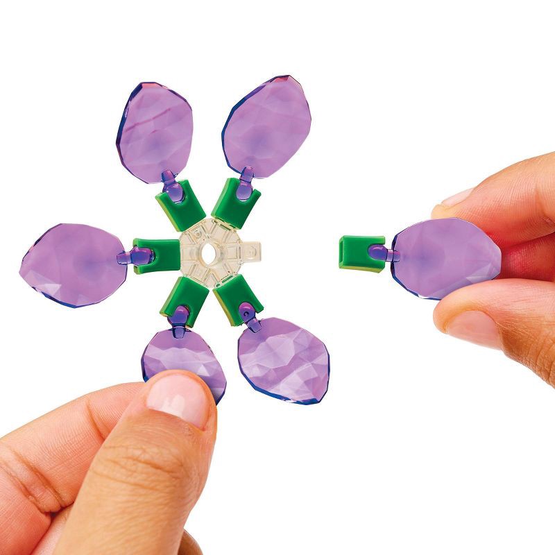 slide 6 of 13, Cra-Z-Art Crystal Gem Beautiful Bouquet: Rose Art Building Sets, Creativity Focus, Acrylic Material, 16 Pieces, 16 ct