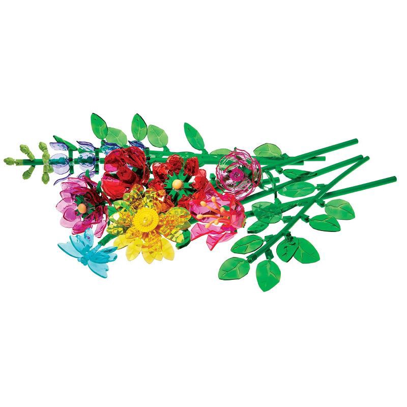 slide 7 of 13, Cra-Z-Art Crystal Gem Beautiful Bouquet: Rose Art Building Sets, Creativity Focus, Acrylic Material, 16 Pieces, 16 ct