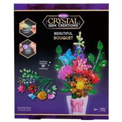 Cra-Z-Art Crystal Gem Beautiful Bouquet: Rose Art Building Sets, Creativity Focus, Acrylic Material, 16 Pieces