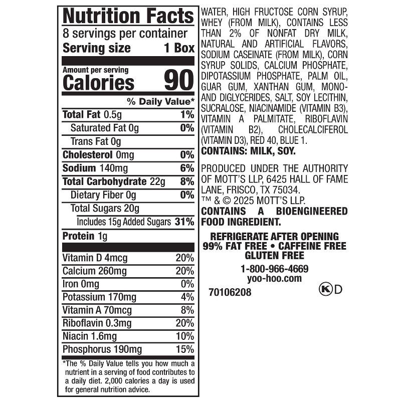 slide 7 of 7, Mott's Yoo-hoo Strawberry Chocolate Flavored Drink - 8pk/6.5oz, 8 ct, 6.5 oz