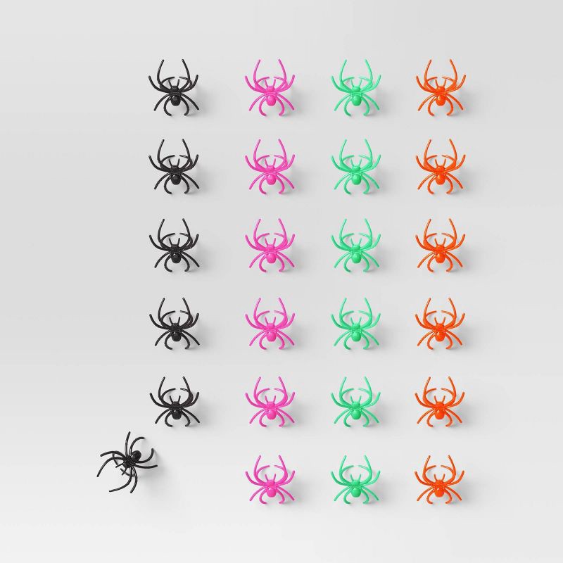 slide 1 of 3, 24ct Spider Rings Party Favors - Hyde and EEK! Boutique™, 24 ct