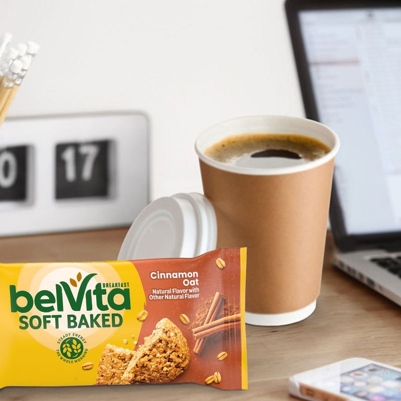 slide 5 of 14, BelVita Soft Baked Cinnamon Oat Breakfast Biscuits Chewy Breakfast Bars - 8.8oz/5pk, 5 ct; 8.8 oz