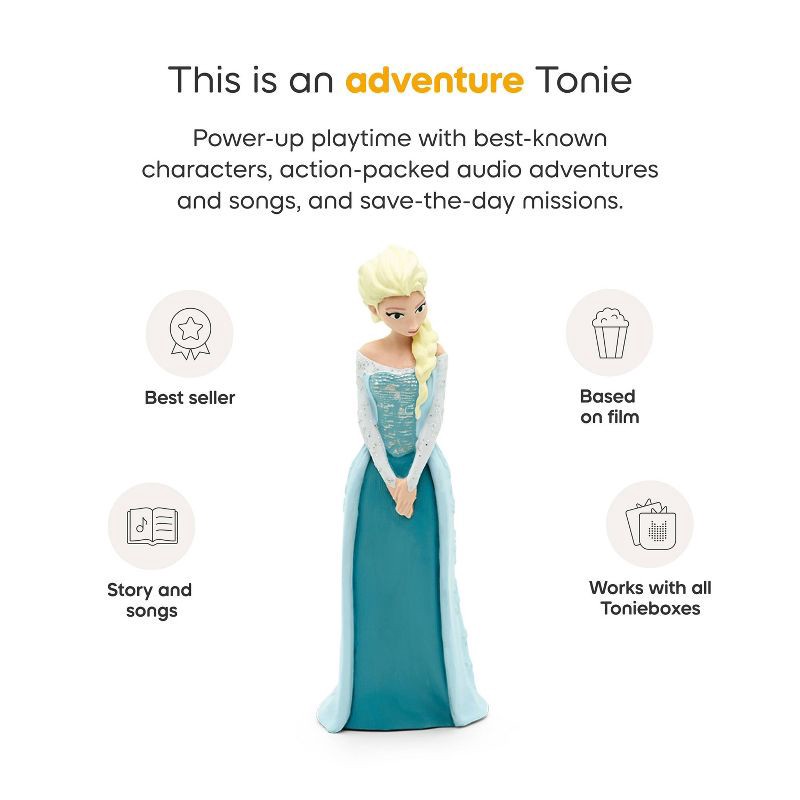 slide 8 of 11, tonies Disney Frozen Toniebox 2 Play Set - Sky Blue: Language & Creative Skill Development, Toddler Learning System, 1 ct
