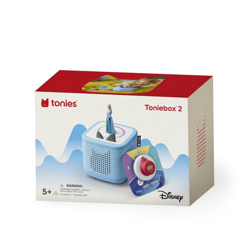 slide 11 of 11, tonies Disney Frozen Toniebox 2 Play Set - Sky Blue: Language & Creative Skill Development, Toddler Learning System, 1 ct