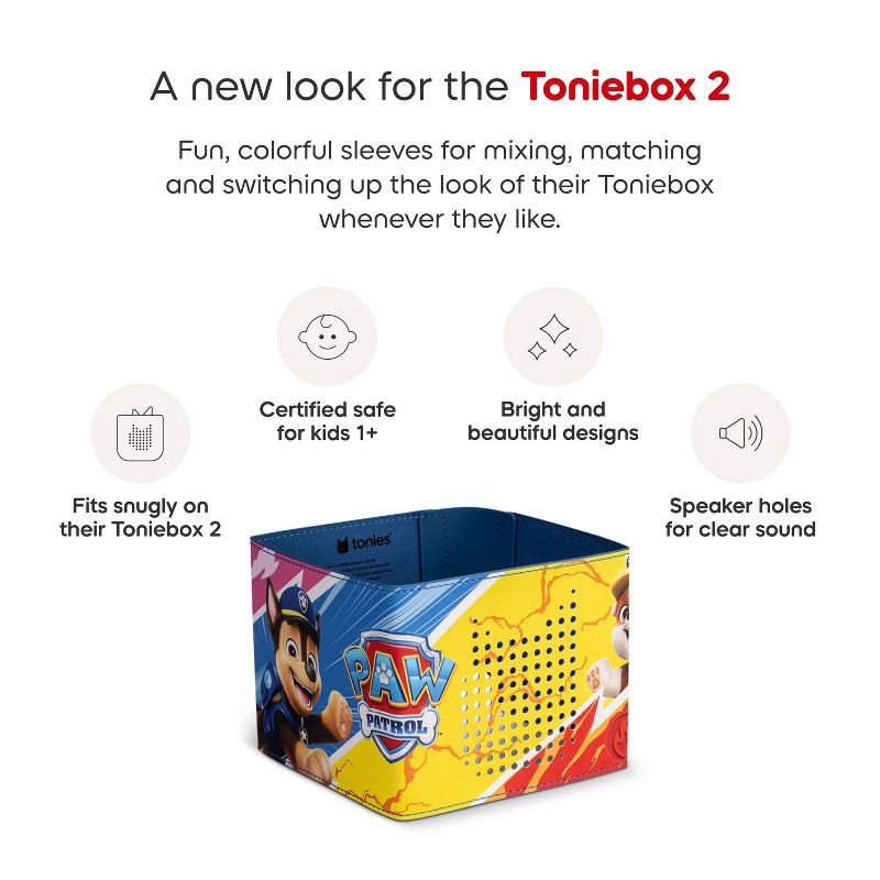 slide 4 of 6, tonies Toniebox 2 Sleeve: PAW Patrol, Creative Thinking Electronic Storybook, 1 ct