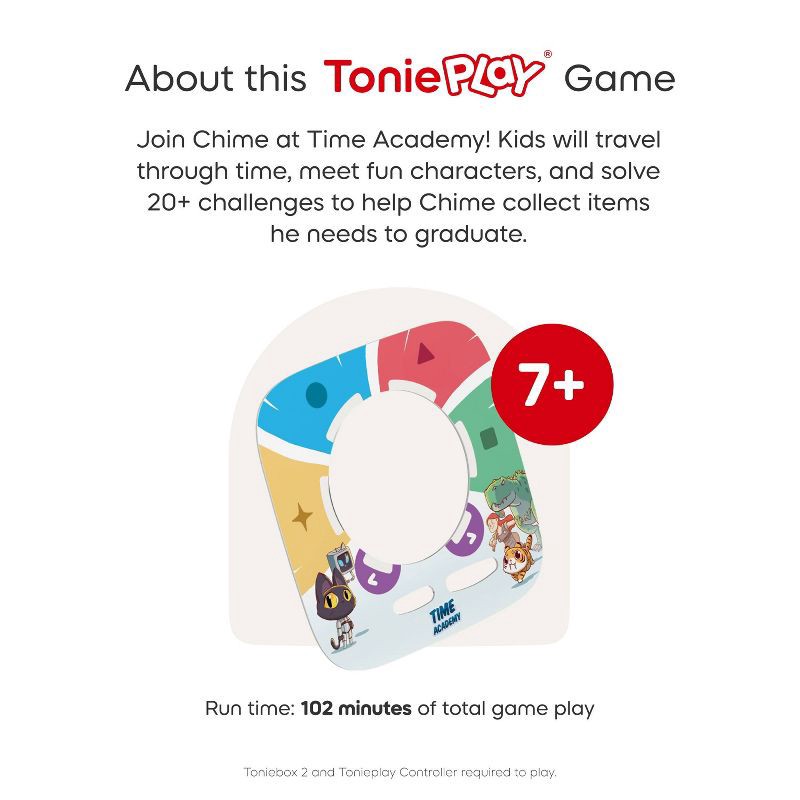 slide 6 of 8, tonies Tonieplay Time Academy Game: Electronic Storybooks for Creative Thinking, 1 ct