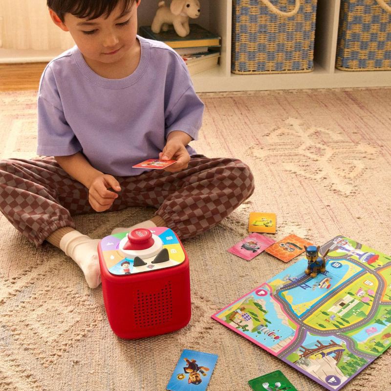 slide 2 of 11, tonies PAW Patrol: Chase Toniebox 2 Play Set - Sunset Red: Toddler Language & Creative Learning System, 1 ct