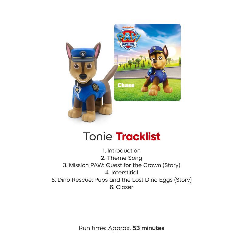 slide 9 of 11, tonies PAW Patrol: Chase Toniebox 2 Play Set - Sunset Red: Toddler Language & Creative Learning System, 1 ct