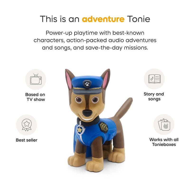 slide 5 of 8, tonies PAW Patrol: Chase Toniebox 2 Starter Set - Sunset Red: Learning System Hardware for Creative Thinking & Language Skills, 1 ct