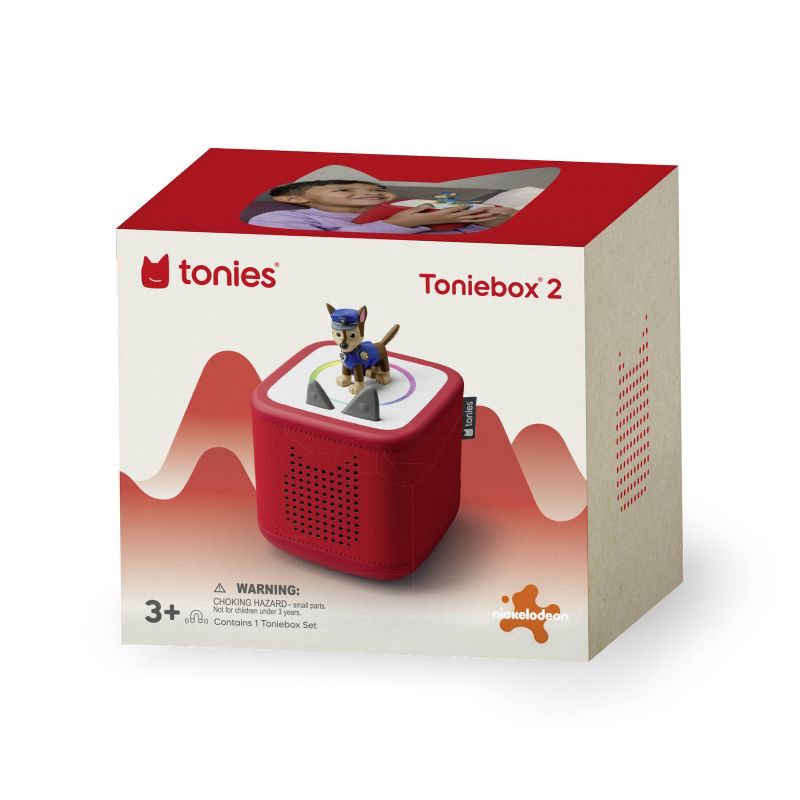slide 8 of 8, tonies PAW Patrol: Chase Toniebox 2 Starter Set - Sunset Red: Learning System Hardware for Creative Thinking & Language Skills, 1 ct