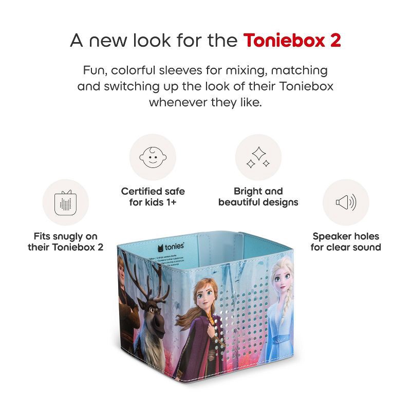 slide 4 of 6, tonies Toniebox 2 Sleeve: Disney Frozen, Educational Electronic Storybook for Creative Thinking, 1 ct