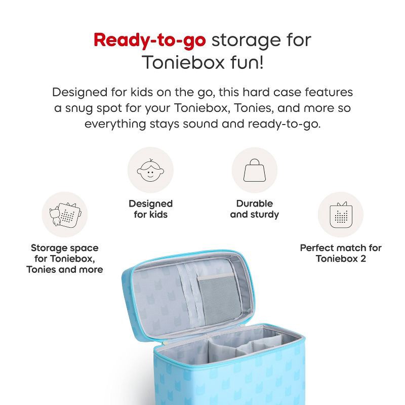slide 4 of 6, tonies Toniebox 2 Play Carrying Case: PVC Learning System Accessory, Compatible with Tonies Starter Set, 1 ct