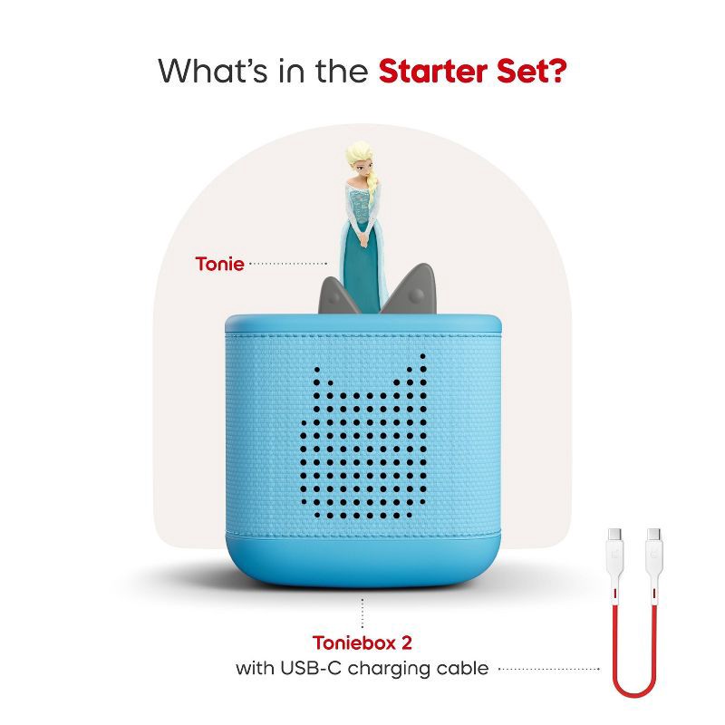slide 3 of 8, tonies Disney Frozen Toniebox 2 Starter Set - Sky Blue: Language Skills, Creative Thinking Learning System, 1 ct