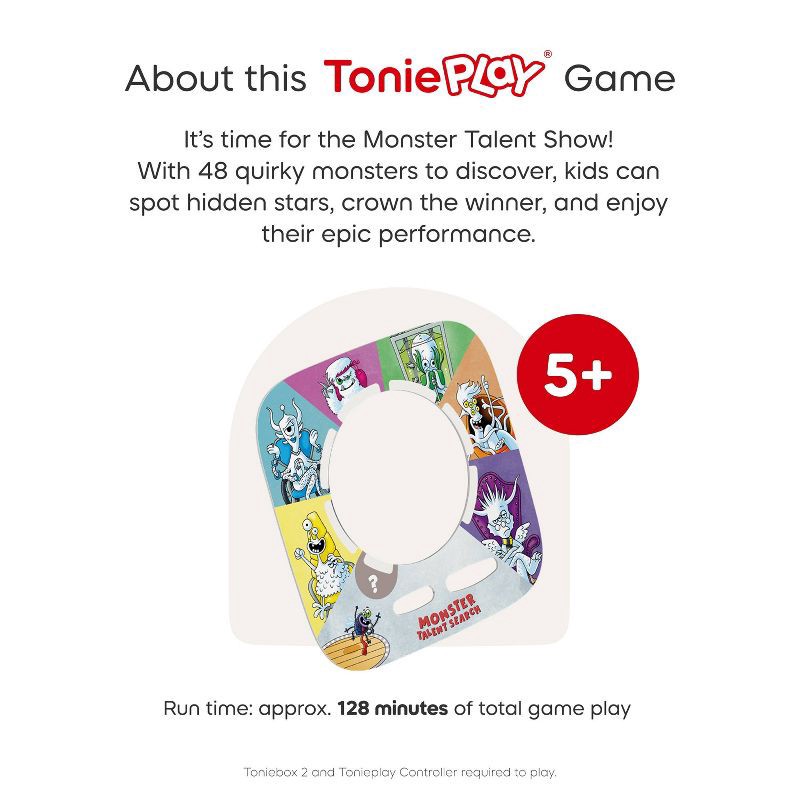 slide 6 of 8, tonies Tonieplay Monster Talent Search Game: Educational Electronic Storybook for Creative Thinking, 1 ct