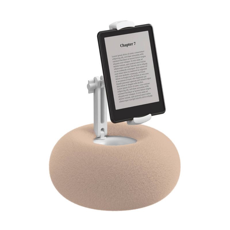 slide 1 of 3, GEMS E-Reader Pillow Mount - Beige/Peach: Tablet Stand Accessory, 1 ct