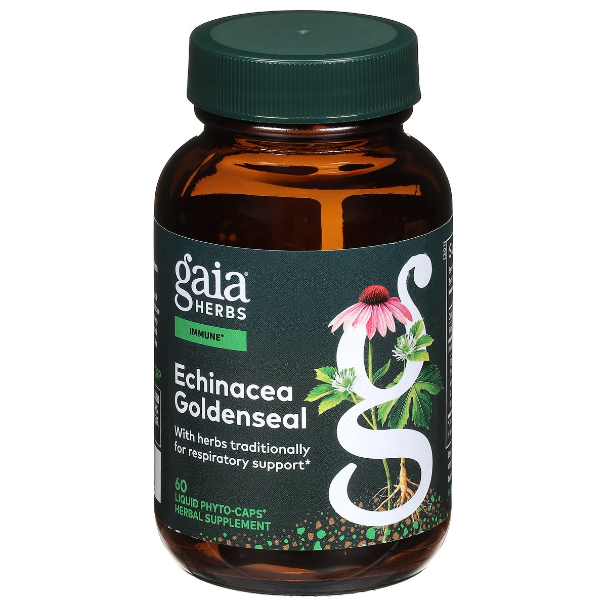 slide 1 of 1, Gaia Herbs Immune Echinacea Goldenseal 60 Liquid Phyto-Caps, 60 ct