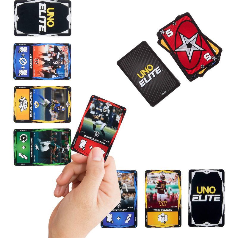 slide 4 of 10, Mattel Uno Elite NFL Core Starter Pack Card Game, 1 ct
