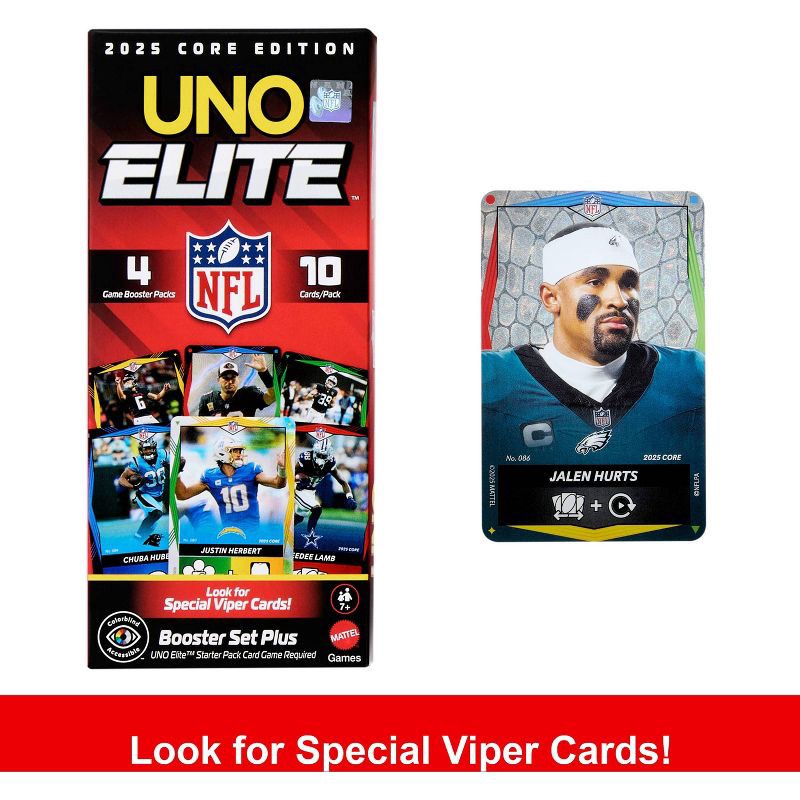 slide 9 of 10, UNO Elite NFL Draft Pack Plus Card Game, 1 ct