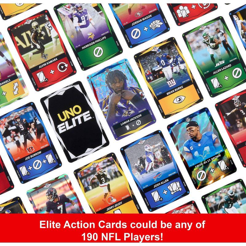 slide 10 of 10, UNO Elite NFL Draft Pack Plus Card Game, 1 ct