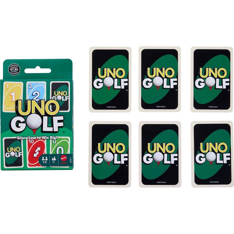 slide 6 of 6, UNO Golf Card Game for Kid, Adult & Family Nights, Parties & Travel, Includes 112 Cards, 1 ct