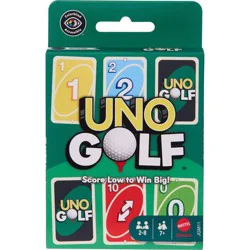 UNO Golf Card Game for Kid, Adult & Family Nights, Parties & Travel, Includes 112 Cards
