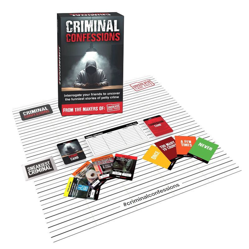 slide 2 of 7, Unsolved Case Files: Criminal Confessions Card Game, 1 ct