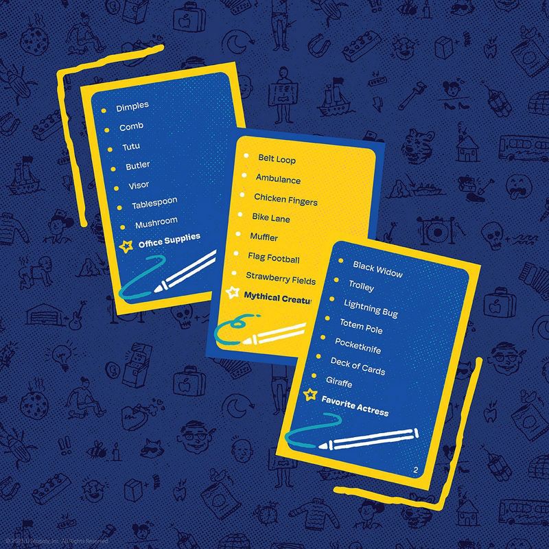 slide 3 of 9, The Op Games Telestrations 6 Player Game: Social Skills Educational Party Game, Includes Cards & Dry Erase Boards, 1 ct