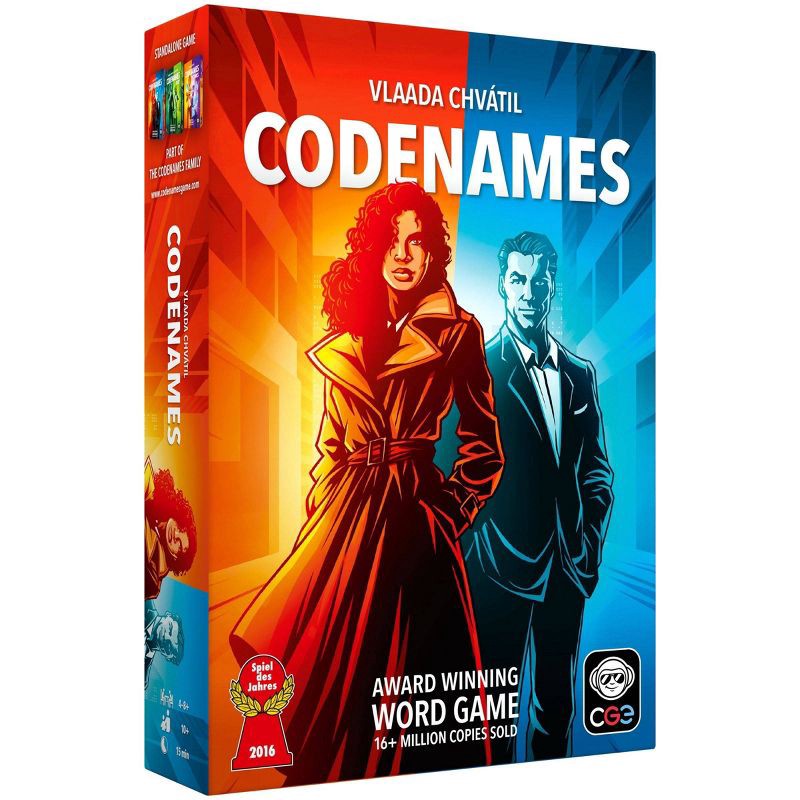 slide 1 of 6, Czech Games Edition Codenames Game: Social Skills, 4+ Players Party Board, Card Holder, 15-Minute Play, 1 ct